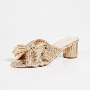 Loeffler Randall Emilia Pleated Bow Sandals